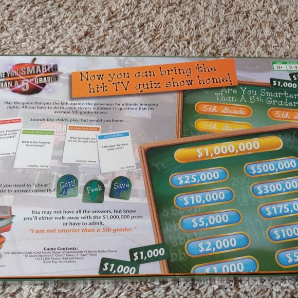 Are You Smarter than a 5th Grader board game - Picture 3 of 4